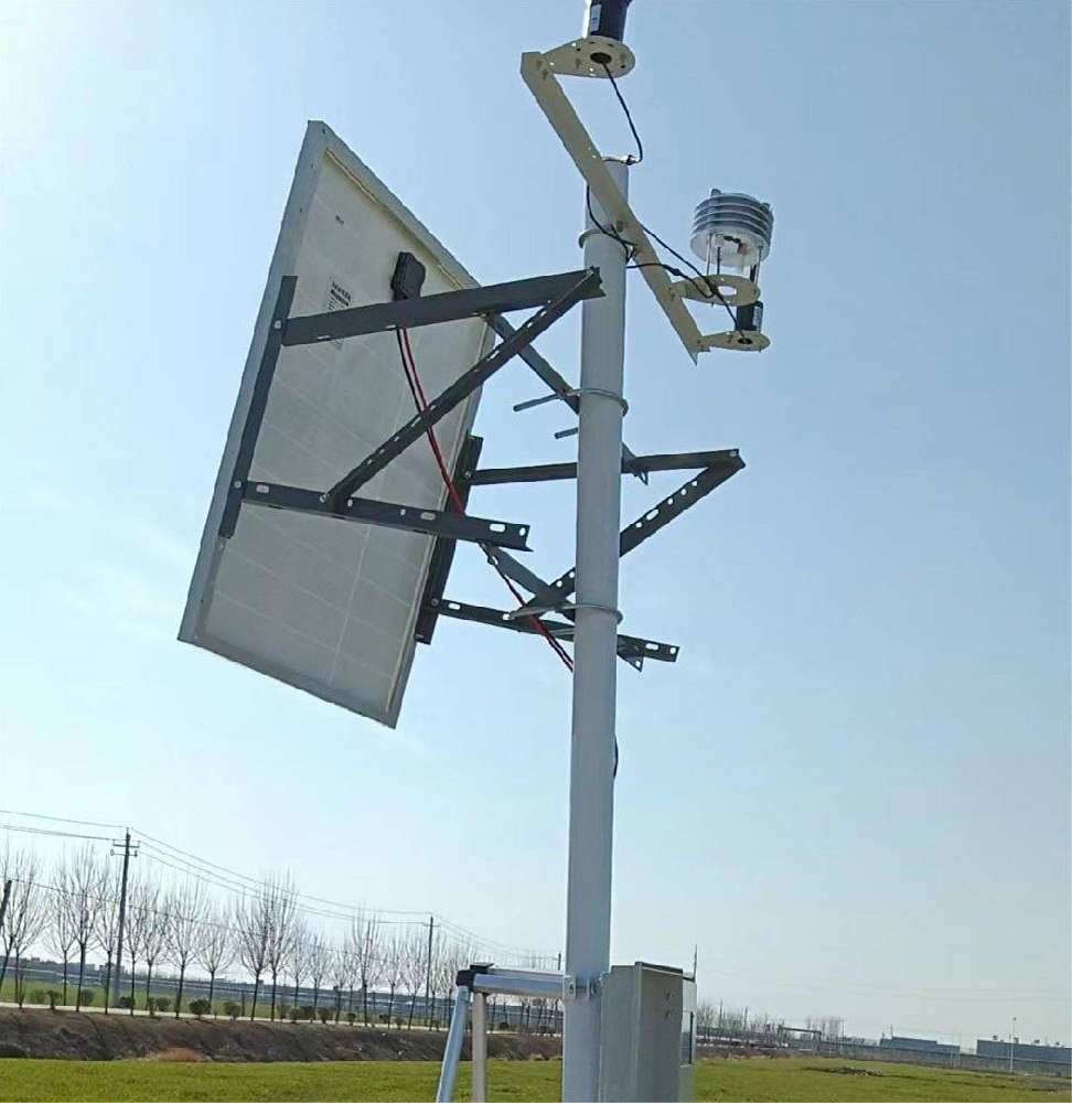 安徽靈璧縣縣政府產(chǎn)業(yè)園安裝農業(yè)氣象站